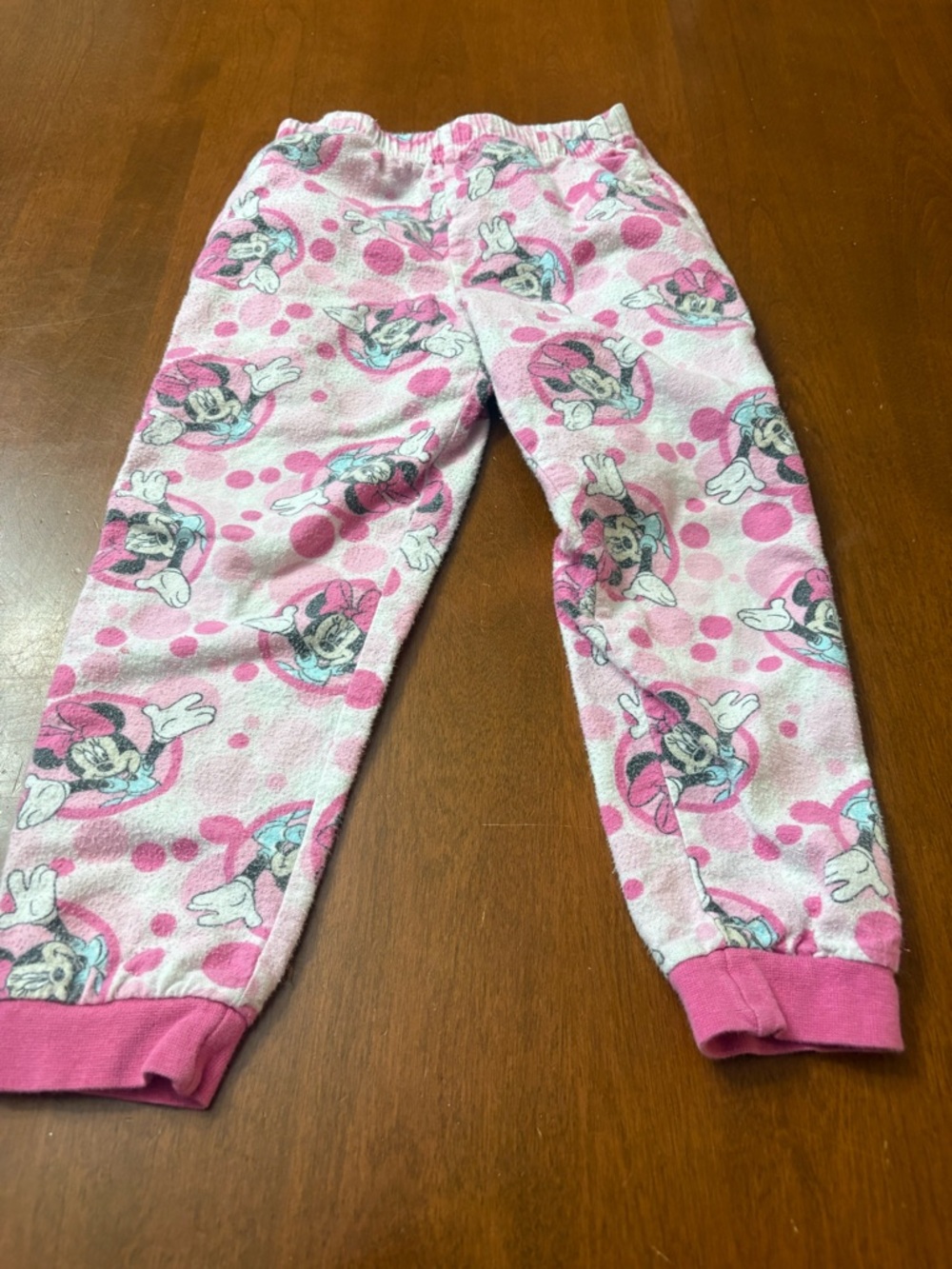 Disney Pink Minnie Mouse Girls Pajama Bottoms